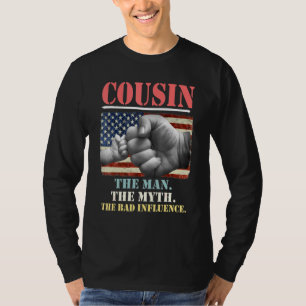 Camiseta Primo O Homem O Mito A Má Influência Americana