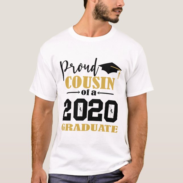 Camiseta Primo Orgulhoso de um Formando 2020 (Frente)