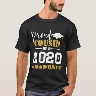 Camiseta Primo orgulhoso de um Formando branco de 2020