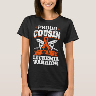 Camiseta Primo Orgulhoso De Um Guerreiro De Leucemia Cuz Co