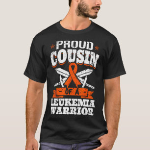 Camiseta Primo Orgulhoso De Um Guerreiro De Leucemia Cuz Co