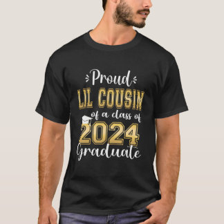 Camiseta Primo Pequeno Super Orgulhoso de Graduado de 2024 