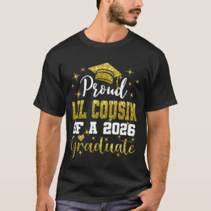 Camiseta Primo Pequeno Super Orgulhoso de Graduado de 2026 