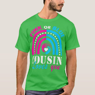 Camiseta Primo Rosa ou Azul Rainbow ama Você Rama