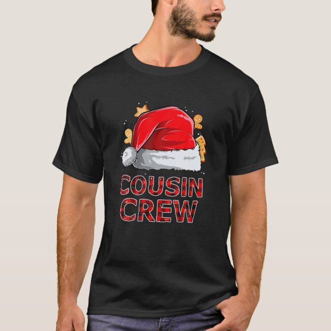 Camiseta Primo Tripulante Natal Engraçado Família Correspon (Frente)