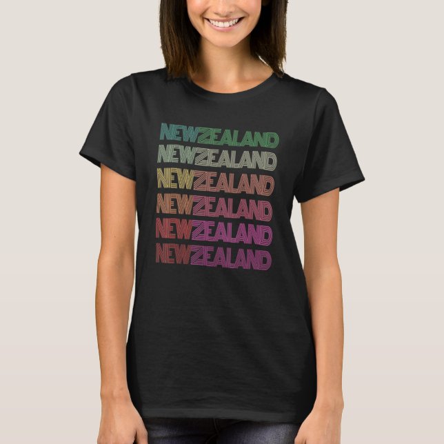 Camiseta Primos de Férias Familiares da Nova Zelândia Trip  (Frente)