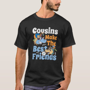 Camiseta Primos Fazem Design dos Melhores Amigos Unicórnio