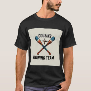 Camiseta Primos Remando Equipe da Raposa Fofa Lago de Verão