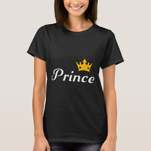 Camiseta Prince Boys Men Family Matching Valentines Day  (Frente)