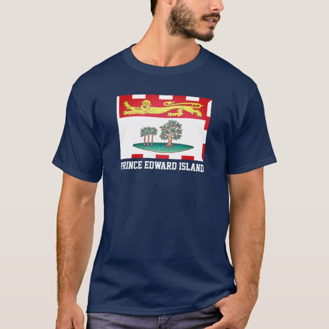 Camiseta Prince Edward Island Flag (Frente)