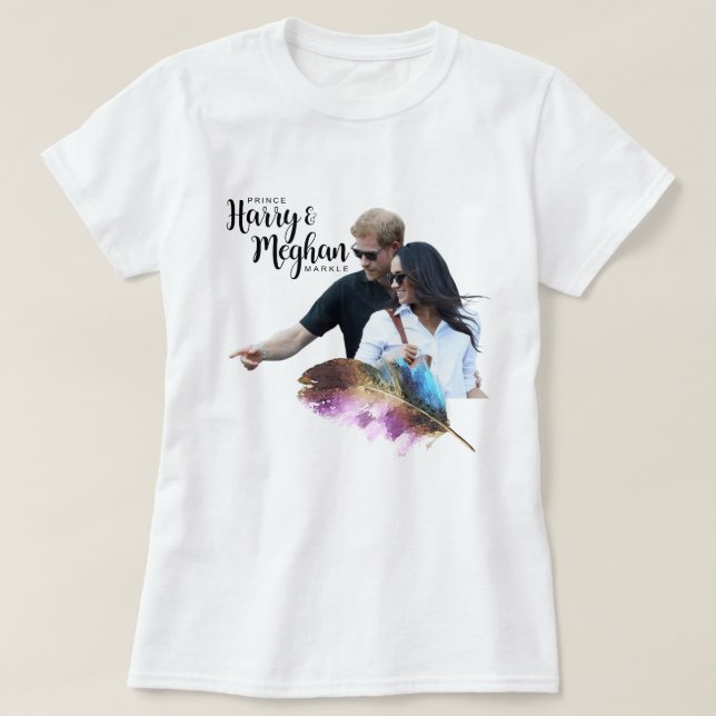 Camiseta Prince Harry & Meghan Markle (Frente do Design)
