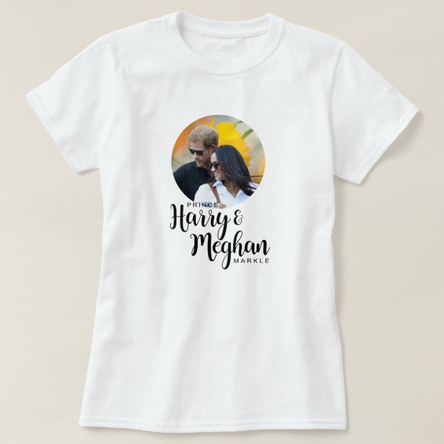 Camiseta Prince Harry & Meghan Markle (Frente do Design)