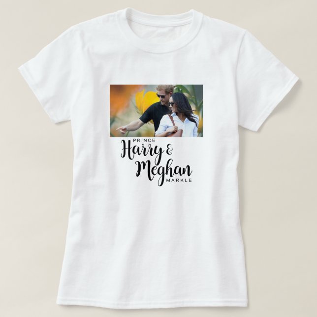 Camiseta Prince Harry & Meghan Markle (Frente do Design)