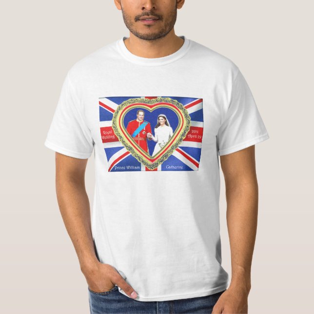 Camiseta Prince William e Catherine Royal Wedding (Frente)