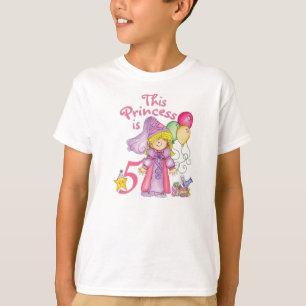 Camiseta Princesa 5 Birthday