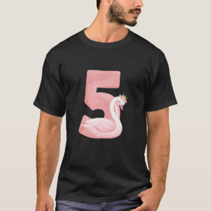 Camiseta Princesa 5 Birthday Swan 5 Anos