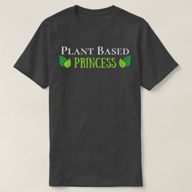Camiseta Princesa à base de plantas, Vegan, Vegetariana (Frente do Design)