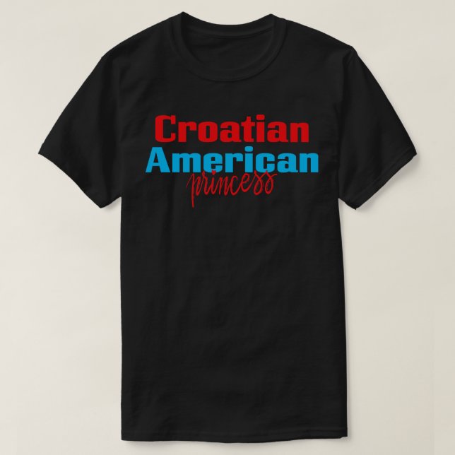 Camiseta Princesa Americana Croata (Frente do Design)