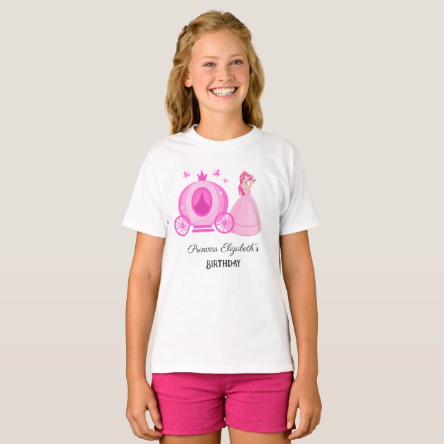 Camiseta Princesa Birthday (Frente Completa)