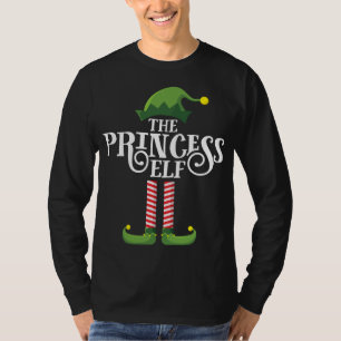 Camiseta Princesa Bonita Elf Matching Family Group Natal