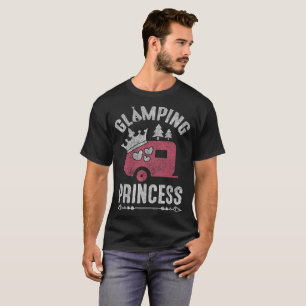 Camiseta Princesa Bonito Camping Glamper Distressed de