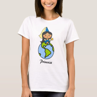 Camiseta Princesa bonito do clipart dos desenhos animados