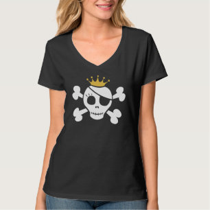 Camiseta Princesa bonito Escuro T-shirt do pirata
