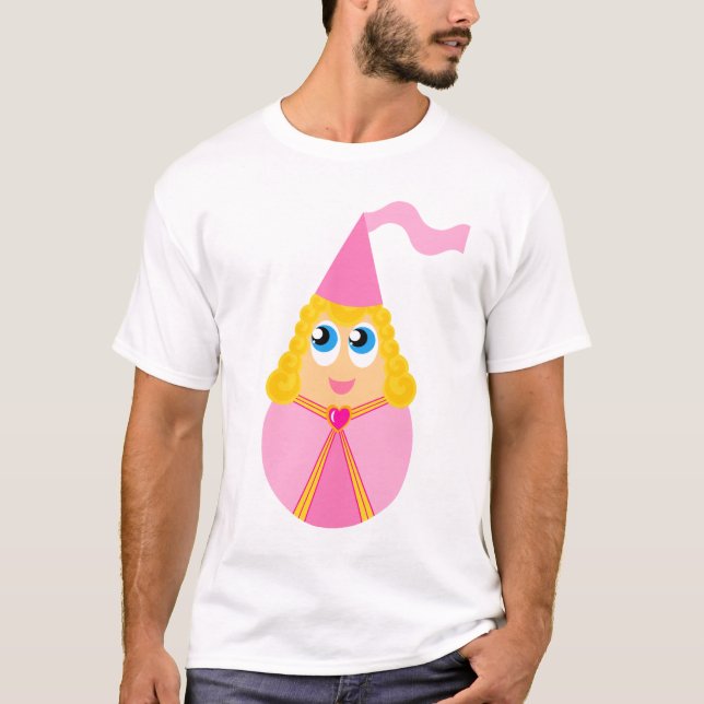 Camiseta Princesa bonito Miúdo Tshirt do conto de fadas (Frente)