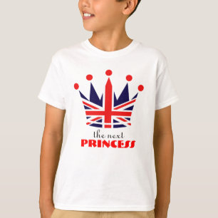 Camiseta Princesa britânica Coroa