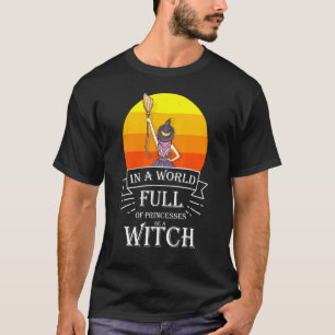 Camiseta Princesa Bruxa Halloween Figurino Para Empoderamen