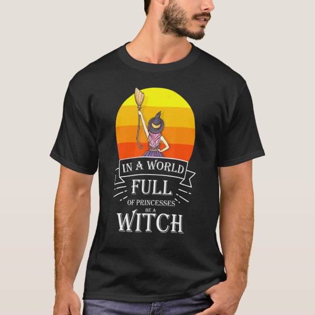 Camiseta Princesa Bruxa Halloween Figurino Para Empoderamen (Frente)