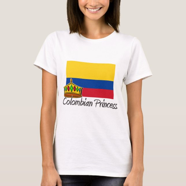 Camiseta Princesa colombiana (Frente)