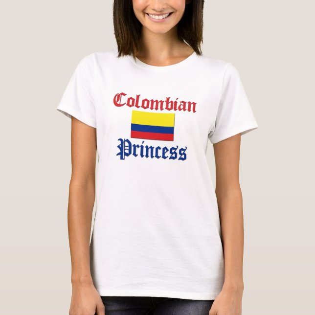 Camiseta Princesa colombiana (Frente)