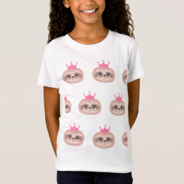 Camiseta Princesa cor-de-rosa bonito T-shirt da preguiça