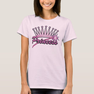 Camiseta Princesa cor-de-rosa Coroa