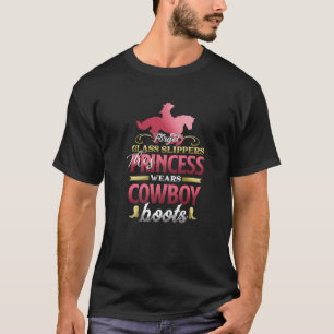 Camiseta Princesa Cowboy Boots Western Girls Funny Horse Gi