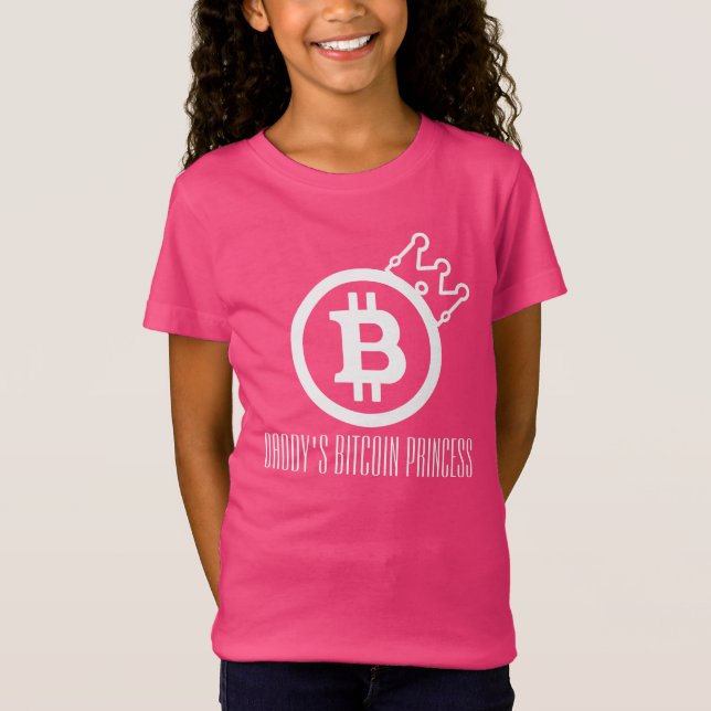 Camiseta Princesa-CryptoNook do Bitcoin do pai (Frente)