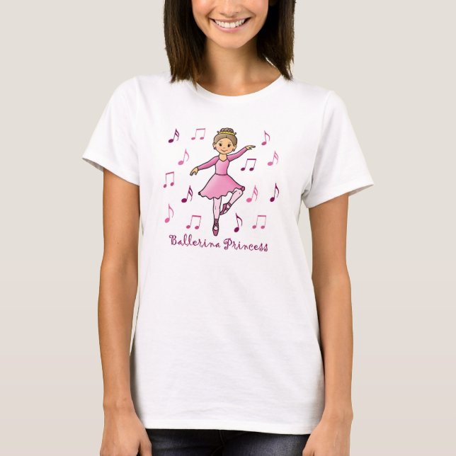Camiseta Princesa da bailarina (Frente)