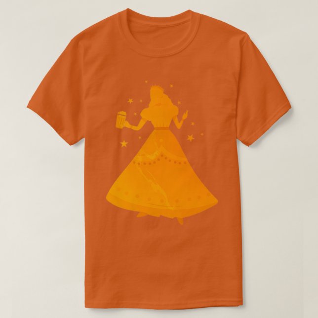 Camiseta Princesa da cerveja (Frente do Design)