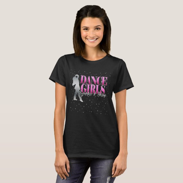 Camiseta Princesa da equipe da dança da broca (Frente Completa)