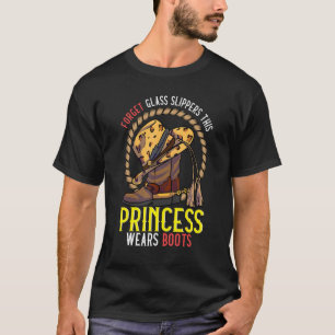 Camiseta Princesa da Música Country Botas de Vaqueira Prínc