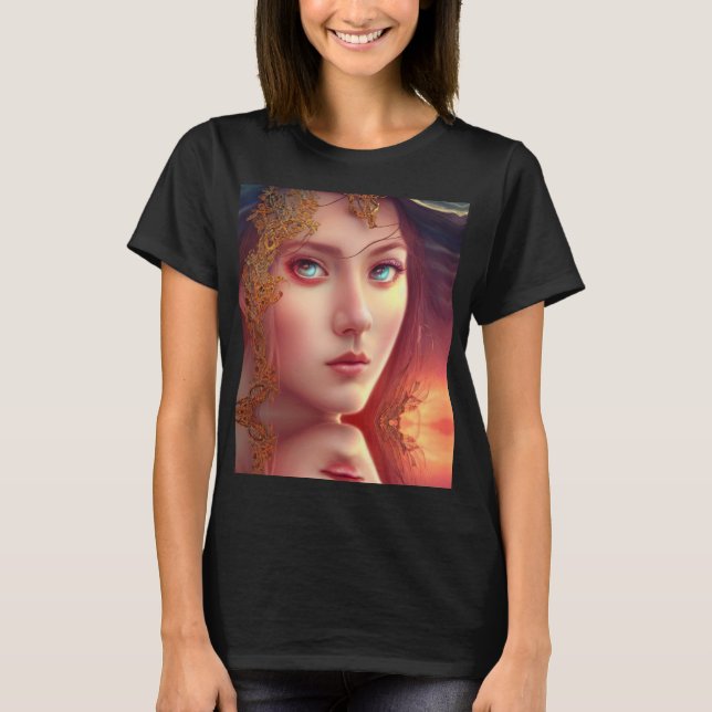 Camiseta Princesa das Mulheres da Fantasia (Frente)