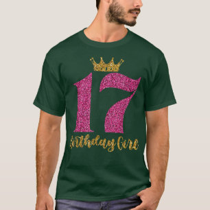 Camiseta Princesa de Aniversário 17 Anos Aniversário de 1