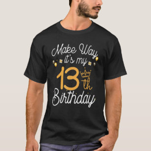 Camiseta Princesa de aniversário de 13 anos faz jeito É meu