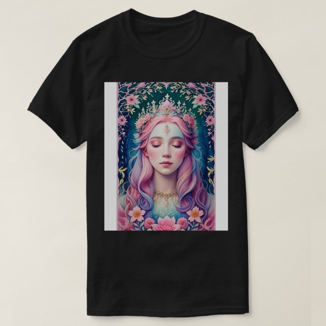 Camiseta Princesa de beleza adormecida (Frente do Design)