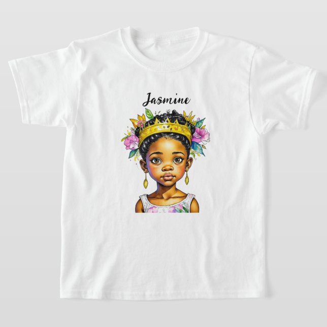 Camiseta Princesa de Cor Personalizada (Postura )