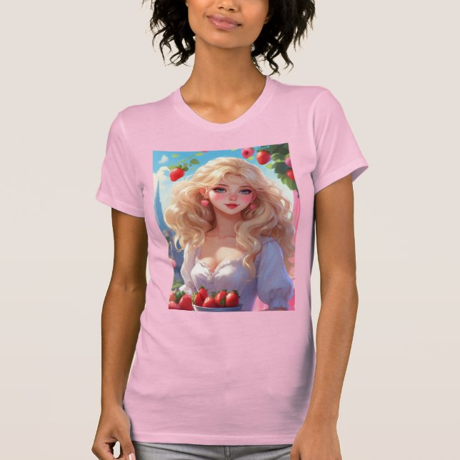 Camiseta Princesa de morango (Frente)