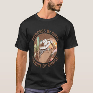 Camiseta Princesa de Nascimento Vaqueira Por Escolha Garota