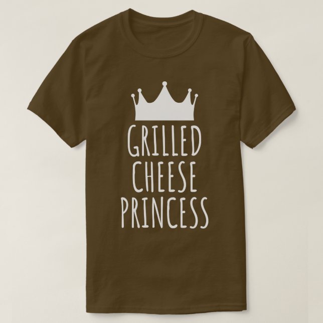 Camiseta Princesa de Queijo grelhado (Frente do Design)