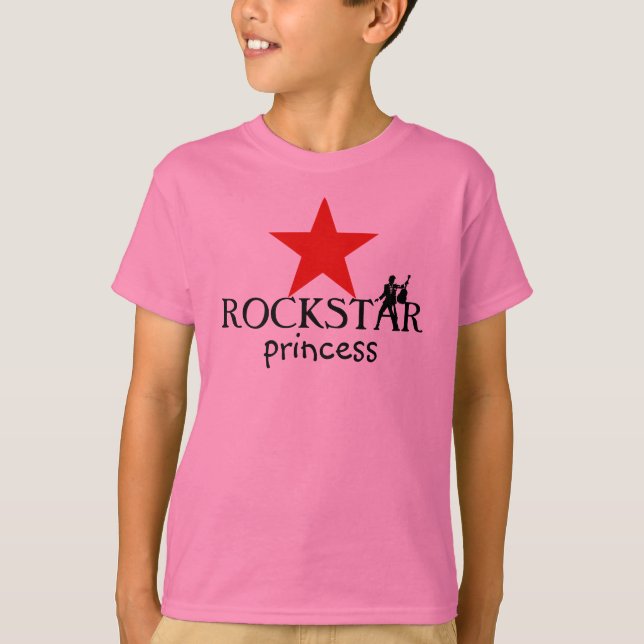 Camiseta Princesa de ROCKSTAR - t-shirt das meninas (Frente)